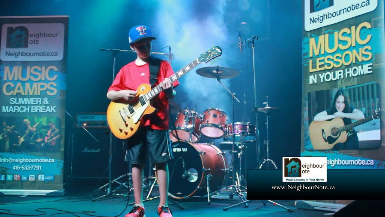 Guitar Student Jaxon (Neighbour Note Music Lesosns in Toronto)