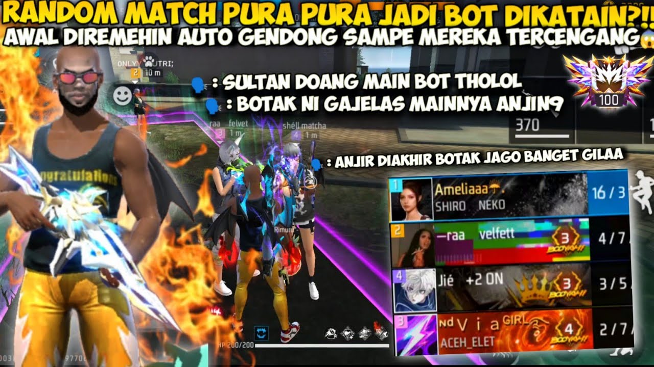 RANDOM GLOBAL PURA2 JADI BOT DIKATAIN CEWEK SONGONG AUTO KASIH PAHAM SAMPE TERCENGANG KAGET😱