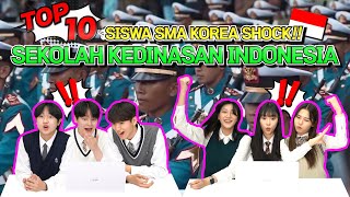 [Reaction] Siswa Korea Shock lihat TOP10 Sekolah Kedinasan Indonesia 🇮🇩🇰🇷 🏫🏫