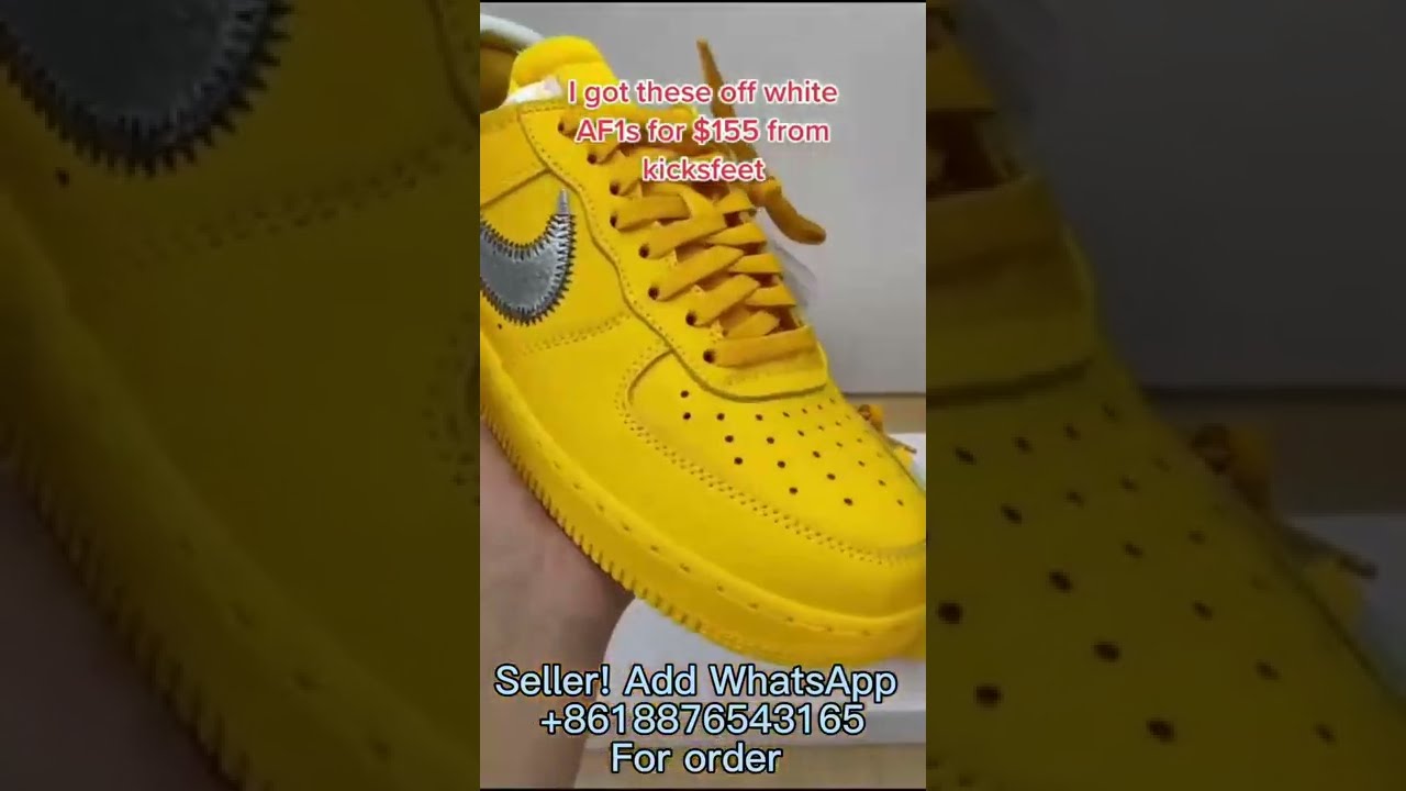 off white yellow air force 1 sneaker cop or drop  2022   all sizes are available in my shop