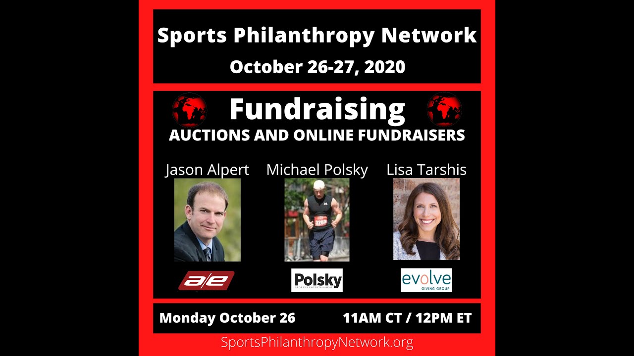 Auctions & Online Fundraisers - Fundraising - Sports Philanthropy World 2020