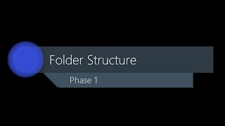 Phase 1 Step 1 - Create a folder structure