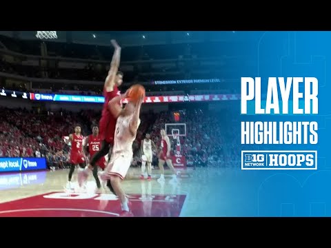 Braden Frager Highlights vs. Wisconsin | Nebraska Basketball | 12/10/2025