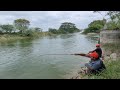 Small Single Hook fishing|Two type of fishes(Tilapia &amp; Baam)Catching by Small hook|Unique fishing