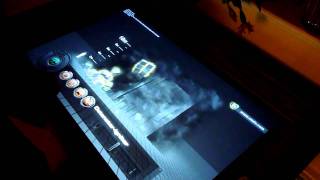 The Locus multitouch table running UniTUIO Detonator Profile
