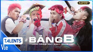 Tổng hợp 4 tiết mục Bảng B: DUY ANDY, TEZ, THÀNH DRAW, AK49 | Rap Việt Best Collection