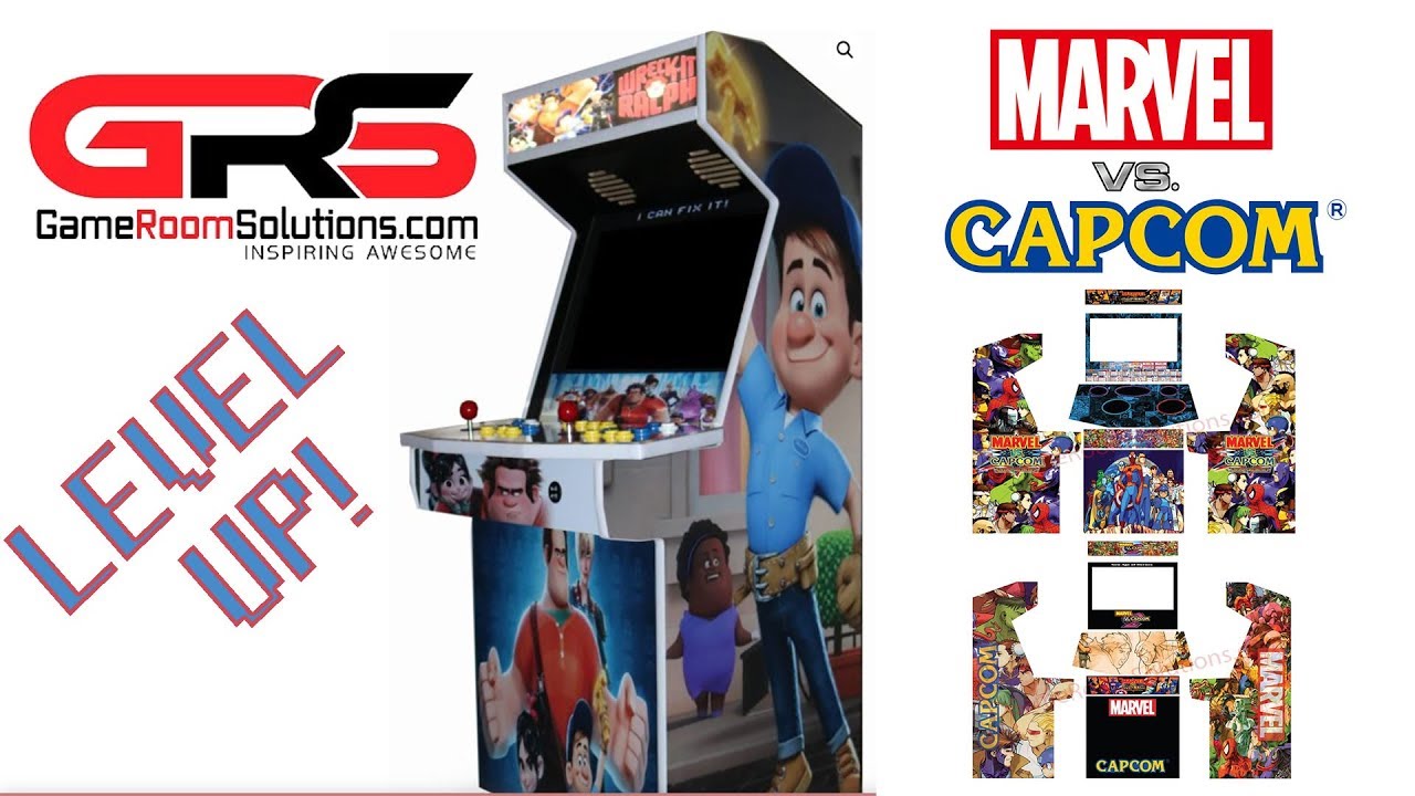 Level Up 3/4 Cabinet Marvel Vs Capcom Theme!! Part 2-The Design - YouTube
