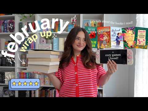 FEBRUARY WRAP UP 💌✨ books i read in february + my fav cozy games of the month! 🎮 thumbnail