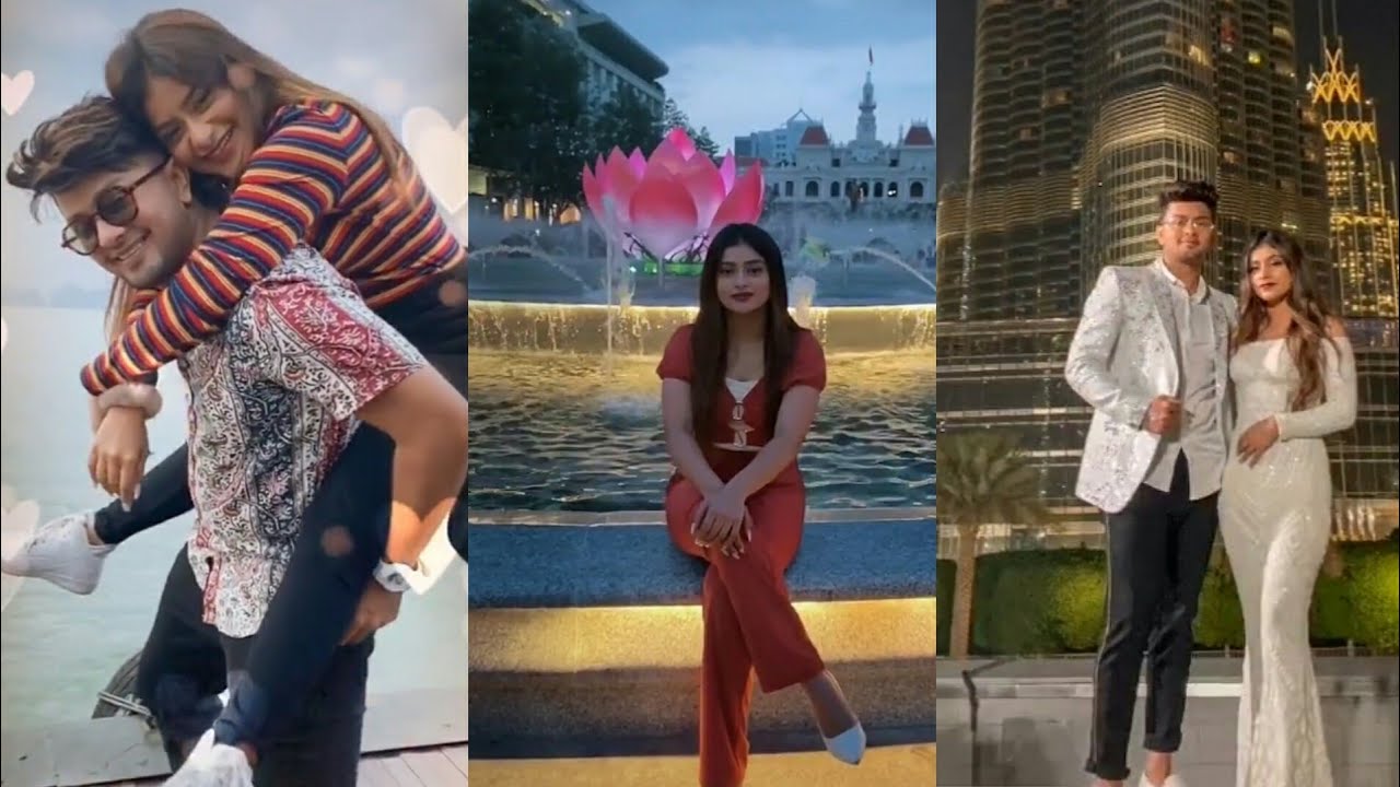 Anammidarbar// new tik tok video // with her brother and others