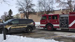 Fire Call at Grand Forks Police Department