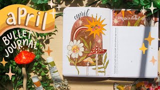 PLAN WITH ME 🌼 April 2021 Bullet Journal Vintage Spring Theme