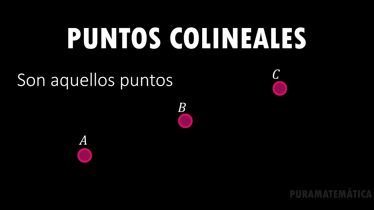 Puntos colineales. YouTube Puntos colineales. YouTube