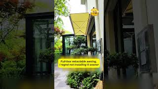 a retractable sunshade and awning. #awnings #fabricawning #cassetteawning #electricawning a retractable sunshade and awning. #awnings #fabricawning #cassetteawning #electricawning