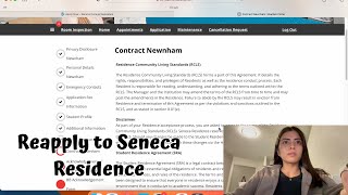 How To Fill Out Application After Reapplying To Seneca Residence (Part 2)