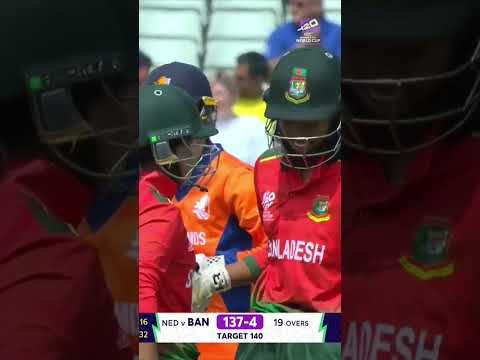 A glorious boundary seals victory for Bangladesh 🇧🇩 #T20WorldCup