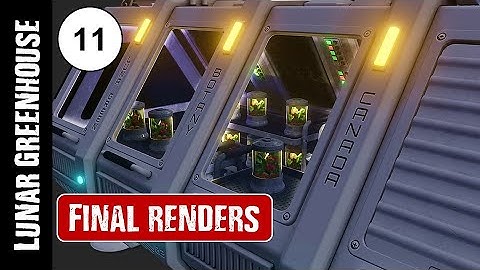 BLENDER & SUBSTANCE PAINTER: LUNAR GREENHOUSE LAB (PART 11): FINAL RENDERS