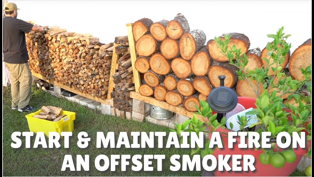 Start & Maintain Fire On Your Offset Smoker (Workhorsepits 1975) YouTube