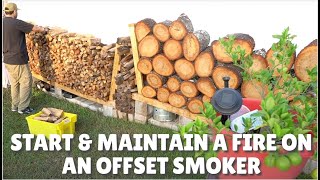 Start & Maintain Fire On Your Offset Smoker (Workhorsepits 1975)