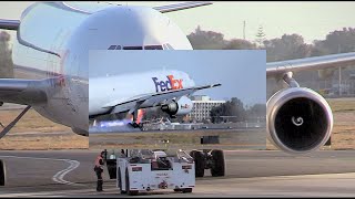 FedEex A300F4-600 SNA operations/One man Tug/Push back ops