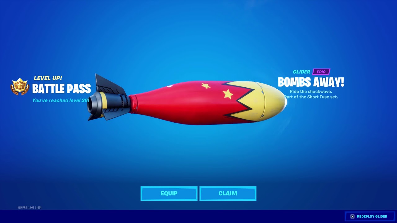 *UNLOCKING* The Bombs Away! Glider In Fortnite...!!! YouTube