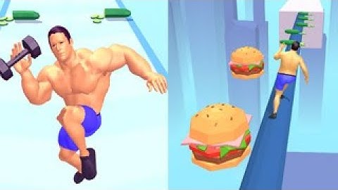 🍎Fit Master Race Gym Run 3D-Games ALL LEVELS  Mobile Gameplay Walkthrough