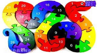 Учим цифры 1-26 | Учимся считать от 1 до 26| Учимся считать и складывать пазл ЗМЕЯ | Цифры 123 Учим цифры 1-26 | Учимся считать от 1 до 26| Учимся считать и складывать пазл ЗМЕЯ | Цифры 123