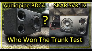 Who Won The Trunk Test? Skar Audio SVR12 vs AudioPipe TXXBDC412: Bass Sweeps and Daily Music Test