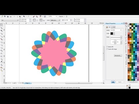 Belajar Coreldraw Membuat Objek Bintang Aneka Warna Dengan Coreldraw X4 Youtube