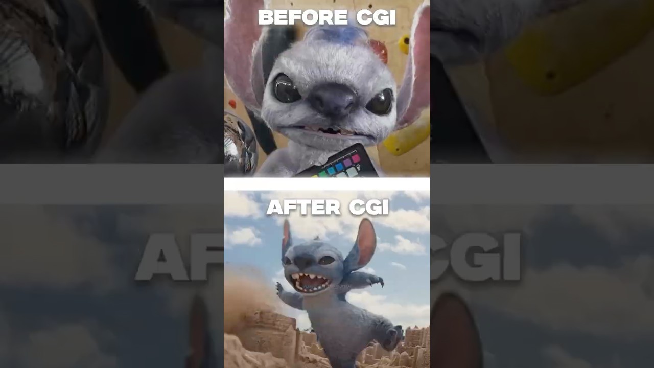 Before CGI vs After CGI: The Truth About Stitch 🫣 