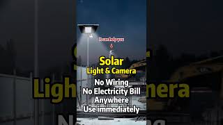 Stop Construction Theft With Zero Electric Bills,This Solar Light+Camera Protects Your Site For Free