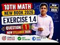 Class 10th Math New Book Ch 1 Exercise 1.4 Question 1 | 10th Class Math New Book 2026 | Exercise 1.4
