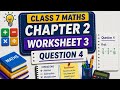 DAV Class 7 Maths | Chapter 2 | Worksheet 3 | Question 4 | Operations on Rational Numbers #videos 