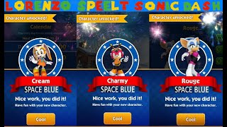 SONIC DASH - CREAM VS CHARMY VS ROUGE- How to defeat EGGMAN -All New  Characters Unlocked Gameplay