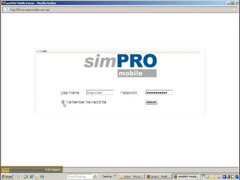 How to Log into simPRO Mobile Forms Portal