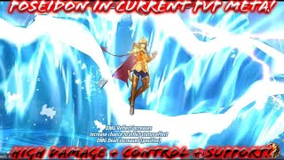 Saint Seiya: Awakening (KOTZ) - Poseidon in Current PvP Meta! High Damage   Reflect  Control!