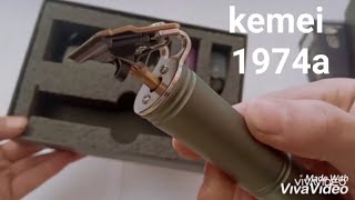 مراجعة علي ماكينة الحلاقه Kemei 1974a (الافعي) أصغر ماكينة حلاقة في العالم ️| عبدالله طلعت