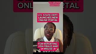 Information New Online Portal For Reporting Visa Fraud Misuse Update
