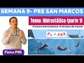 Hidrostática -Presión hidrostática-Principio de Pascal ( Semana 9-Pre San Marcos)