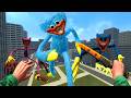 SURVIVING A CITY OVERRUN BY NIGHT MARE HUGGY WUGGY AND FRIENDS FROM POPPY PLAYTIME! | GARRY'S MOD!!