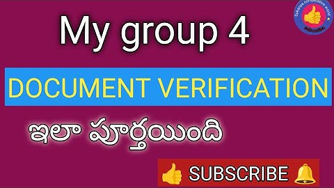 My GROUP 4 CERTIFICATE VERIFICATION PROCESS.,kavalsina documents #TSPSCGROUP4 #sukanya