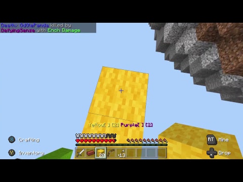 playing minecraft in one of my friends old world