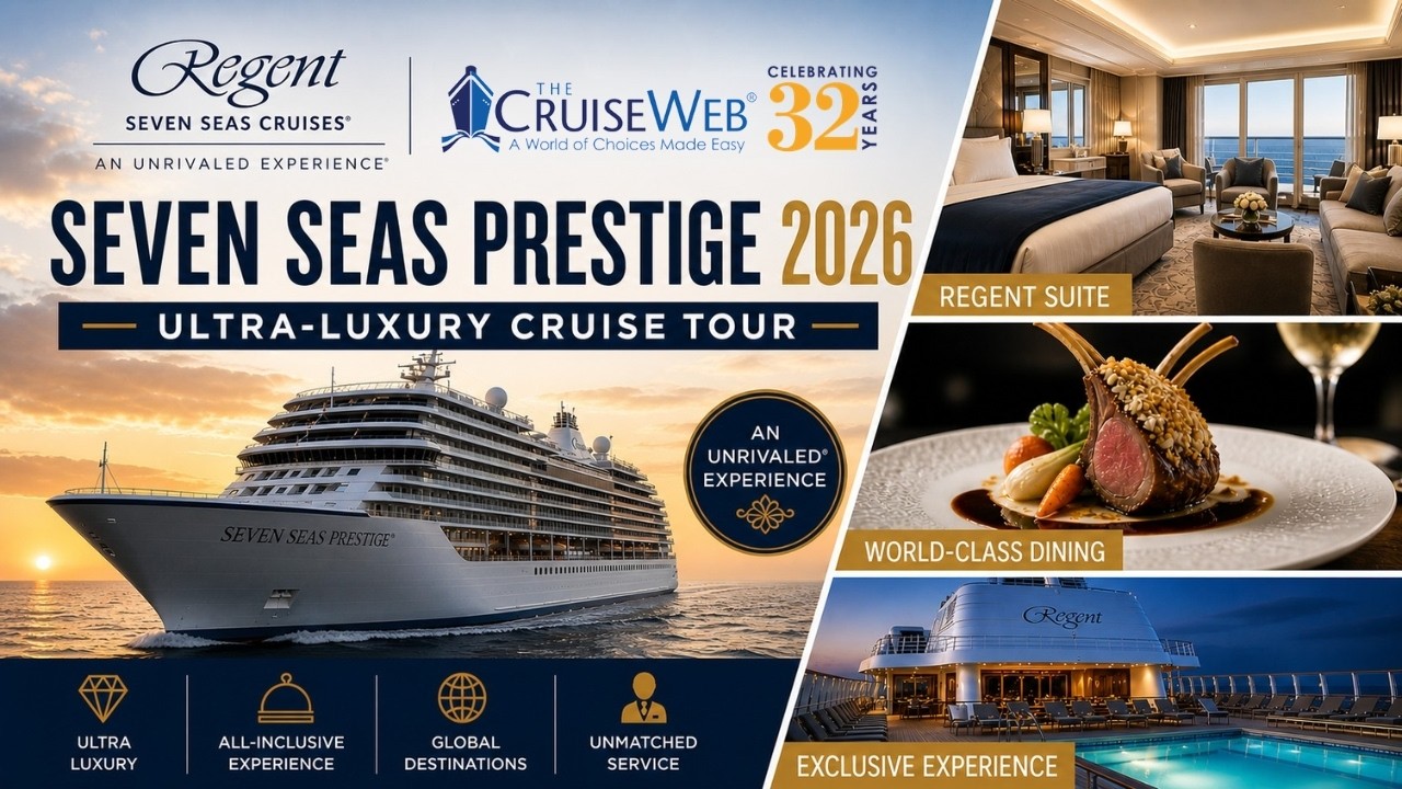 Seven Seas Prestige 2026 🚢 | Ultra-Luxury Cruise Tour | Regent Suite, Dining & Exclusive Experience