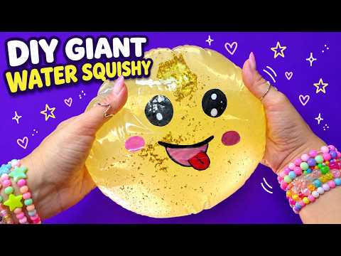 DIY Giant Golden Dumpling ✨ Water Squishy with Gold Glitter!