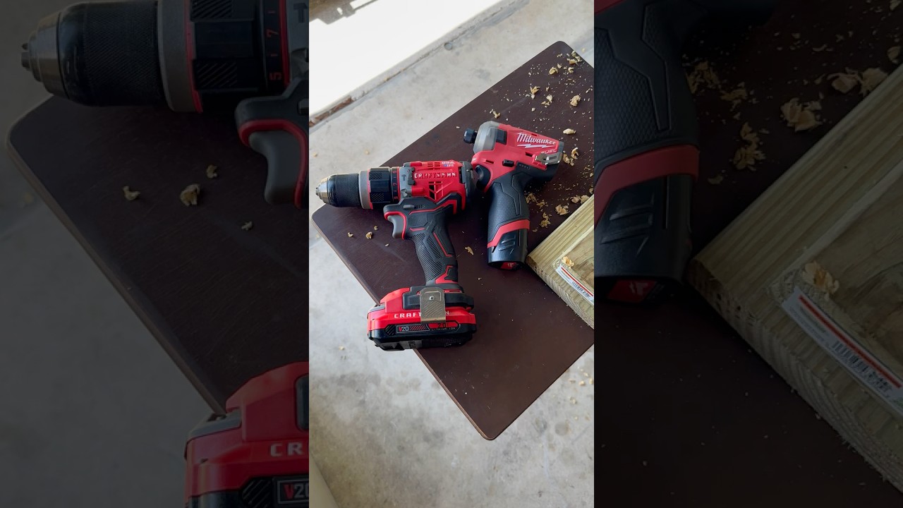 Milwaukee M12 FUEL SURGE  Brushless Impact Driver vs Craftsman  Brushless  Hammer Drill