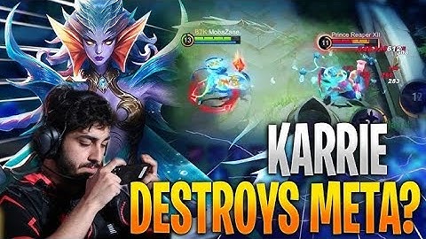 NEW META! KARRIE 100% BEST DAMAGE BUILD AND EMBLEM!! karrie best build 2025   MUST TRY!  MLBB
