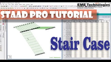 Stair Case Design in Staad Pro