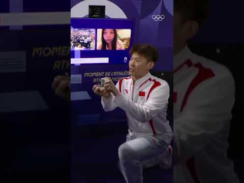 Huang Yaqiong went home with two pieces of hardware. 💍❤️ #Olympics