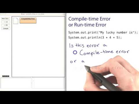 24   Compile Time and Runtime Errors 2