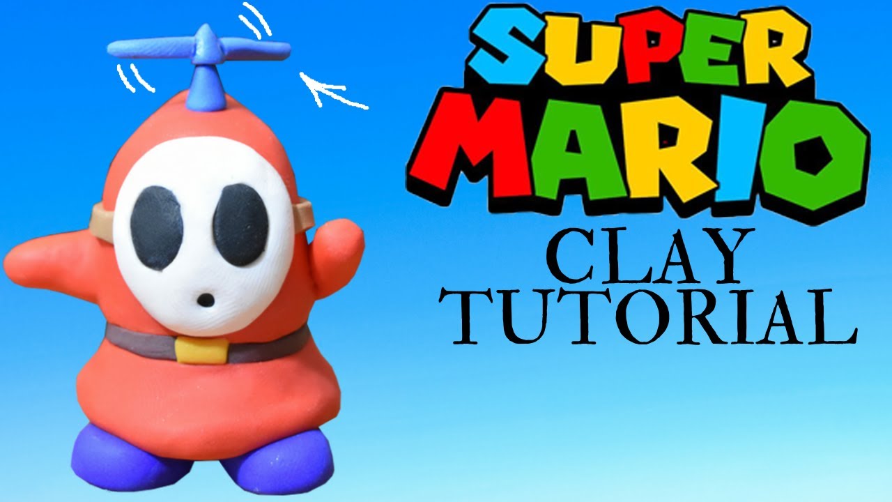 Making Shy Guy From Mario With Polymer Clay Tutorial YouTube