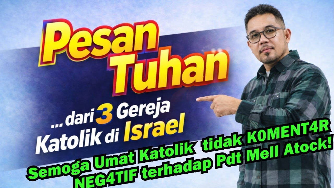 Semoga tidak ada Umat Katolik yang memberi K0MENT4R NEG4TIF kepda Pdt Mell Atock karena video ini!